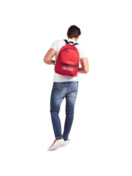 Rucsac Guess cu autograf roșu