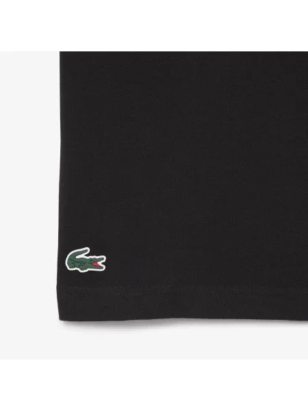 Lacoste Sportowy T-Shirt Ultra Dry Z Nadrukiem Graficznym czarny