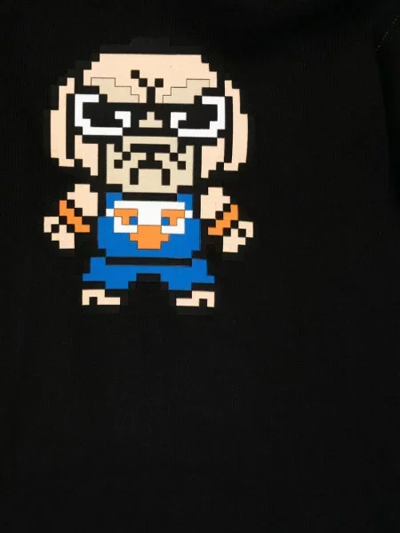 Bluza z kapturem dziecięca Mostly Heard Rarely Seen 8-bit czarna