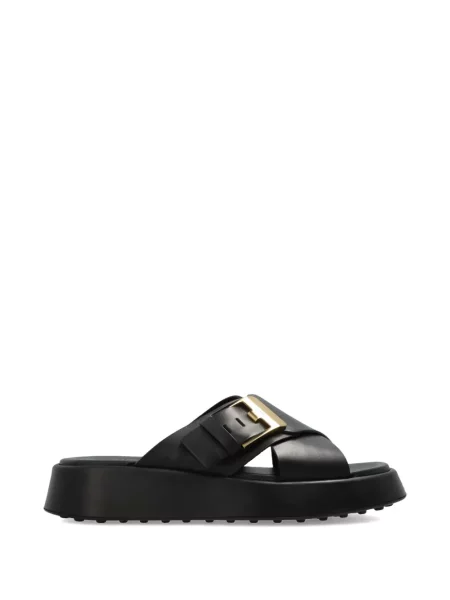 Papuci tip mules Tod's negru