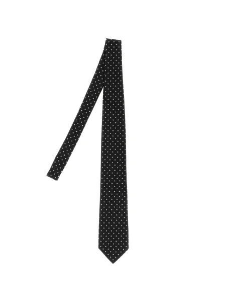 Cravată Tom Ford cu buline negru
