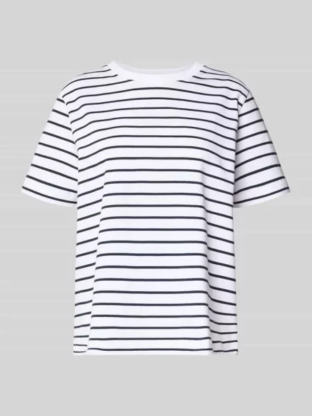 T-shirt z okrągłym dekoltem model CAMINO' Samsoe Samsoe granatowa