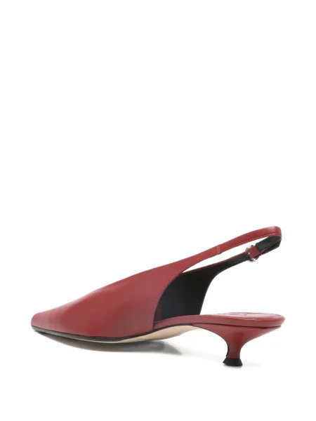 Pantofi cu toc Aeyde slingback roșu