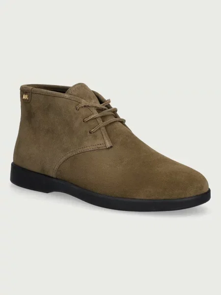 Michael Kors ghete pentru bărbați din piele întoarsă Wesley Boot verde