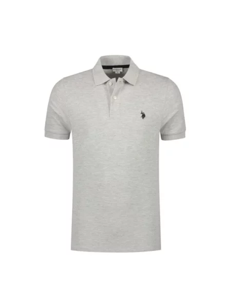 Koszulka polo U.s Polo Assn. z krótkim rękawem szara