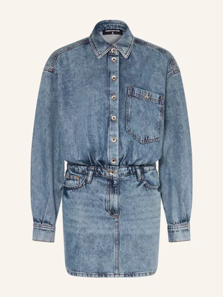 Sukienka koszulowa Patrizia Pepe niebieska