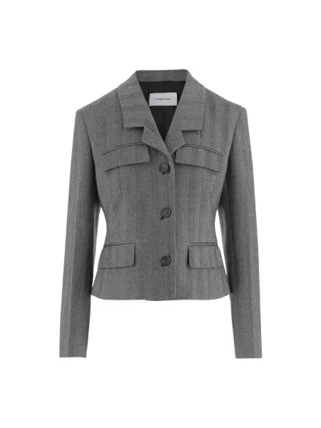 Marynarka Ferragamo wełniana szara