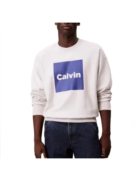 Bluza z kapturem Calvin Klein z kapturem szara