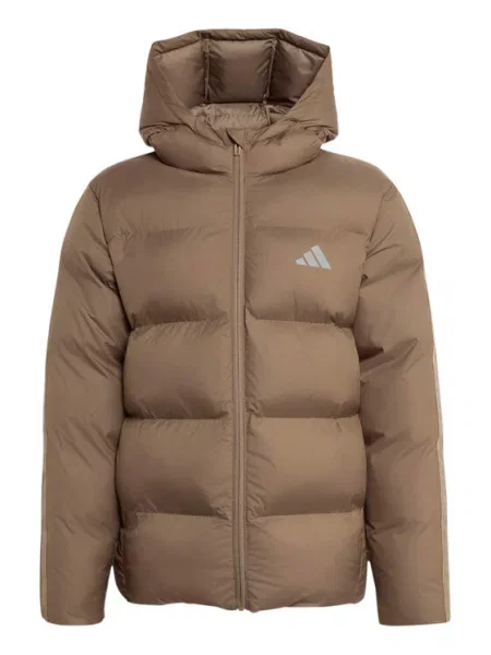 Adidas Μπουφάν χειμωνιάτικο 3 Stripes Synthetic Down  μπεζ
