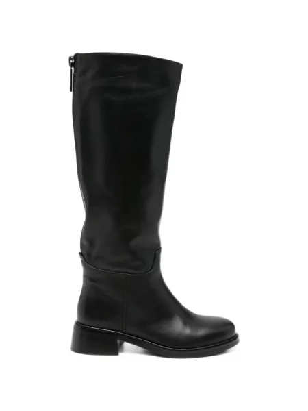 Botine Linda Baumann din piele negru