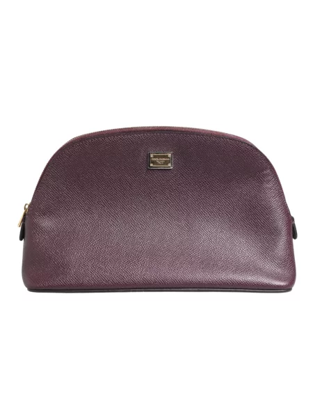Kosmetyczka Dolce And Gabbana skórzana fioletowa