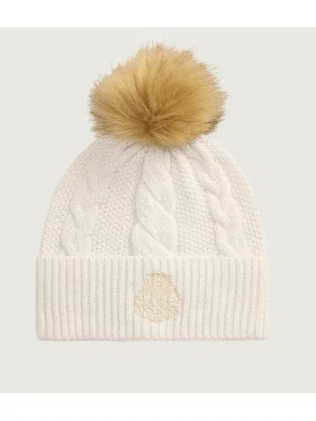 Gyapjú sapka Lauren Ralph Lauren bézs