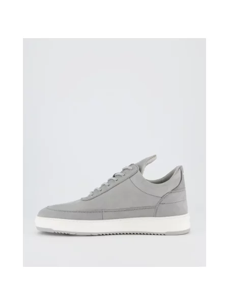 Filling Pieces sneakersy nubukowe Low Top Base szary