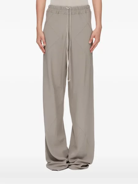 Pantaloni Rick Owens cu cordon gri