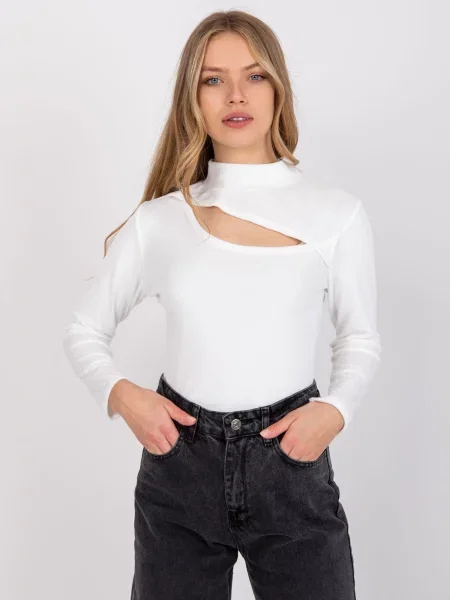 Bluză Fashionhunters alb