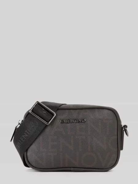 Torba na ramię z wytłaczanym logo model KING' Valentino Bags brązowa