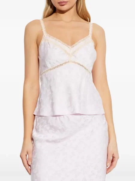 Bluză Loveshackfancy cu model floral din dantelă