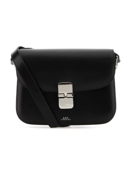 A.P.C. torebka skórzana sac grace small czarna