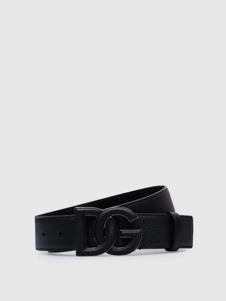 Кожаный ремень Dolce&gabbana с ремешками черный