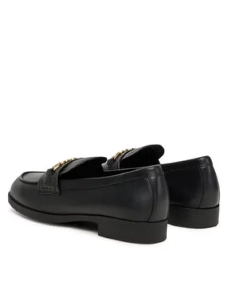 LOVE MOSCHINO Mokasini črna