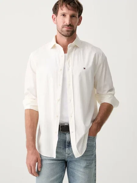 Tommy Hilfiger Cămașă Gmd Alb bej