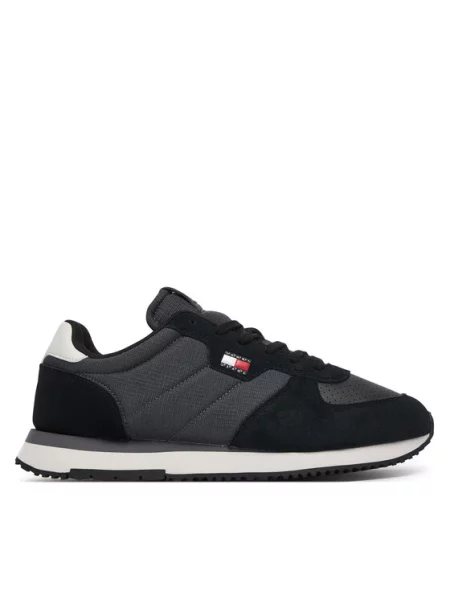 Tommy Jeans Laisvalaikio batai Tj Runner Flag Mix juoda