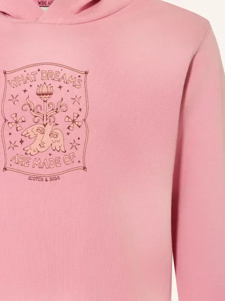 Scotch & Soda Bluza Z Kapturem rosa różowa