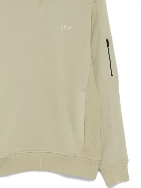 Hanorac Boss cu broderie verde