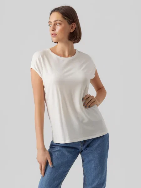 VERO MODA Marškinėliai AVA' balta