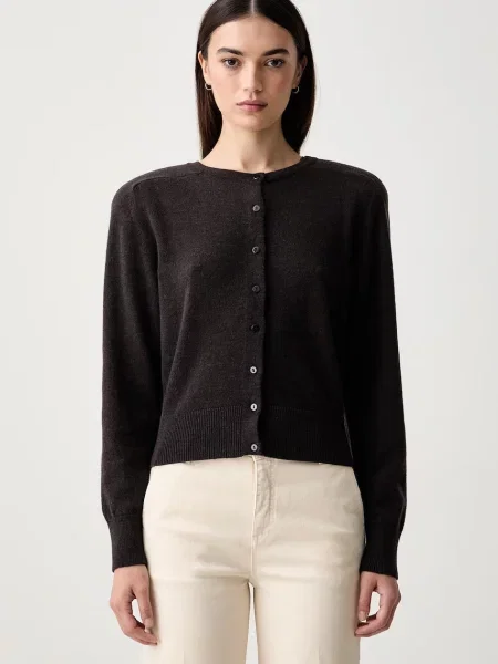 La Mania cardigan pentru femei din lână KIKO gri