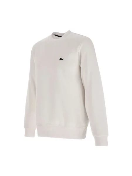 Lacoste bluza z bawełną biała
