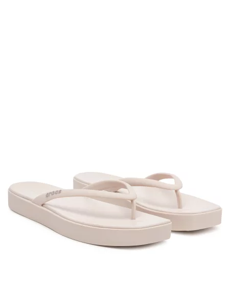 Japanke Crocs Miami Square Flatform Flip smeđa