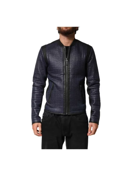 Kurtka bomber Dolce And Gabbana niebieski
