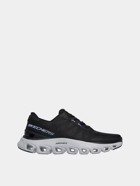Кожаные повседневные кроссовки Skechers черные