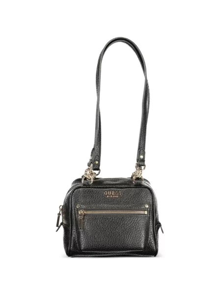 Kézitáska Guess autogrammal fekete