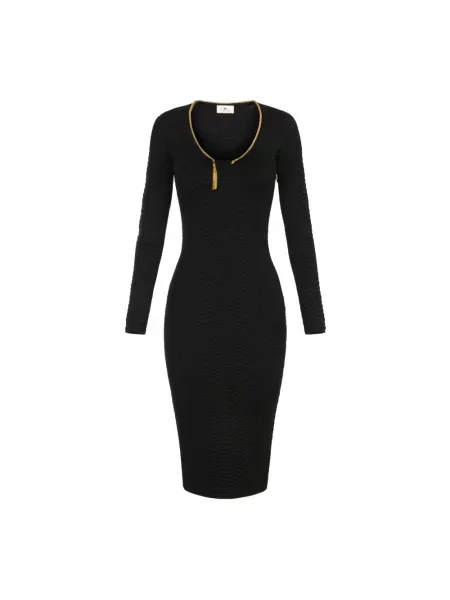 Sukienka midi Elisabetta Franchi czarna