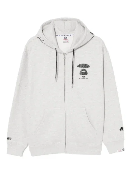 Hanorac cu glugă Aape By A Bathing Ape cu imagine gri