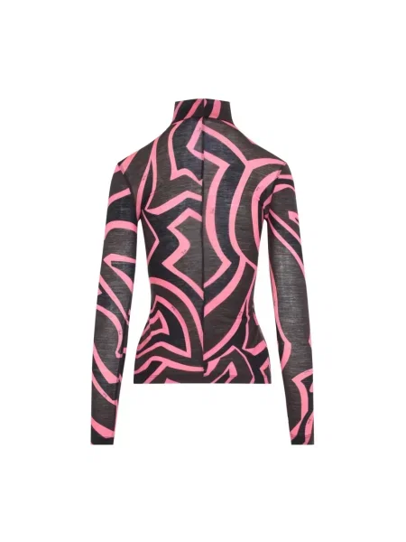 Sweter Pucci wełniany z długim rękawem