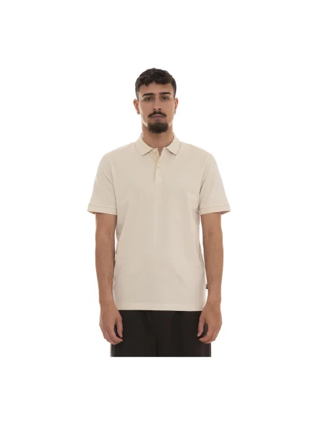 Koszulka polo Boss beżowa