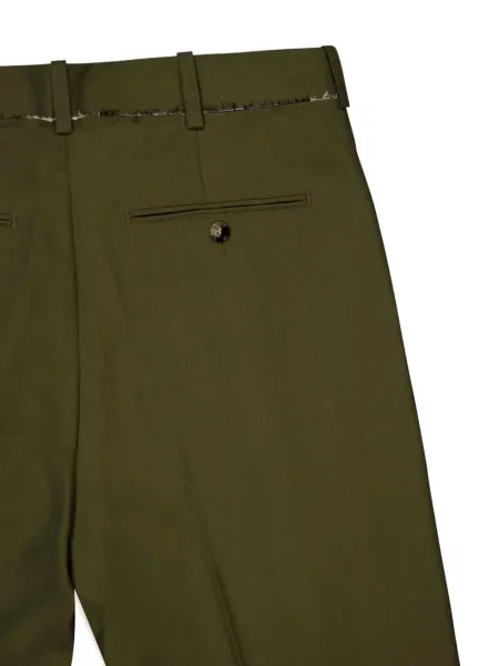Pantaloni Marni de lână verde