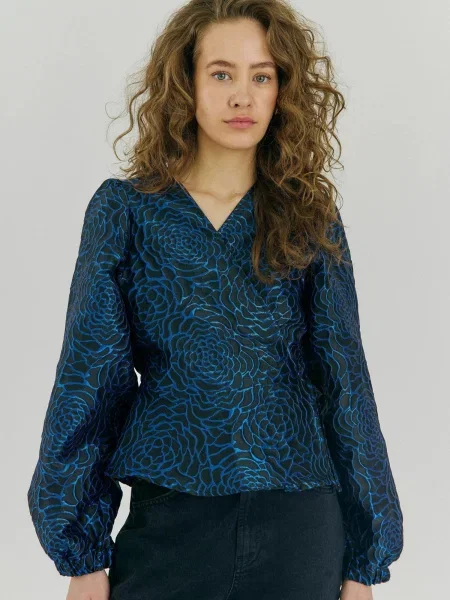 NORR Tričko Debra azurová / azurová modrá