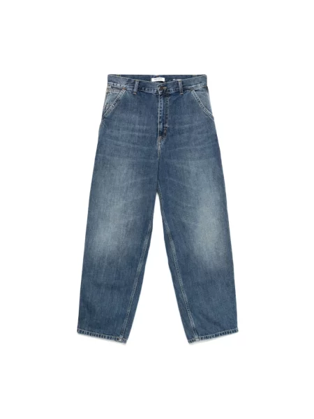 Carhartt WIP jeansy Brandon Single Knee Pant high waist niebieskie