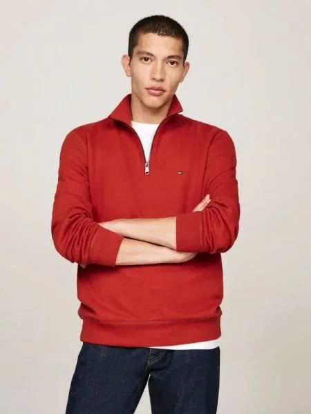 Tommy Hilfiger Hanorac ESSENTIAL roșu