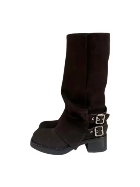 Botki Aniye By zamszowe brązowe