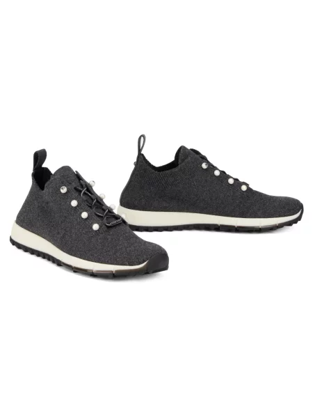 Sneakersy Jimmy Choo z kaszmiru szare