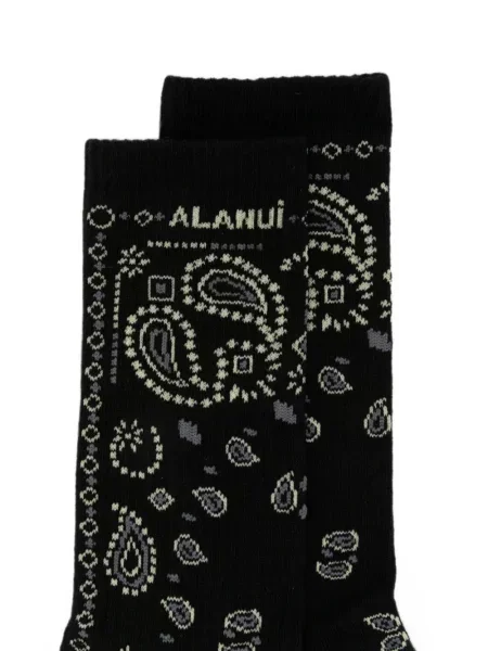 Șosete Alanui cu model paisley negru