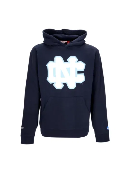 Bluza z kapturem Mitchell & Ness z logo niebieska