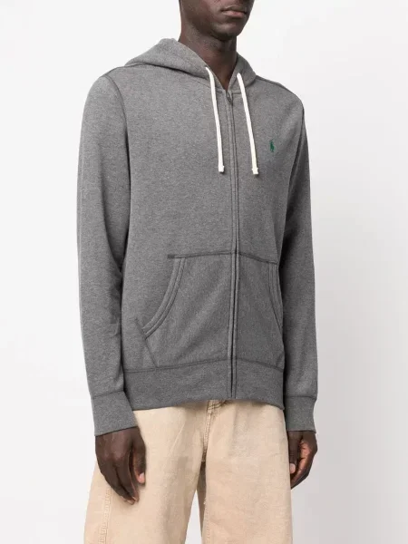 Поло тениска Polo Ralph Lauren сиво