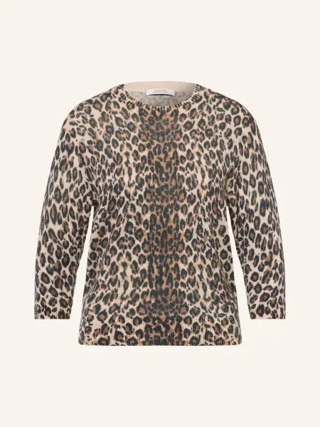 Dorothee Schumacher Svetry Leopard Statements S Kašmírem A Rukávy béžová / hnědá černá