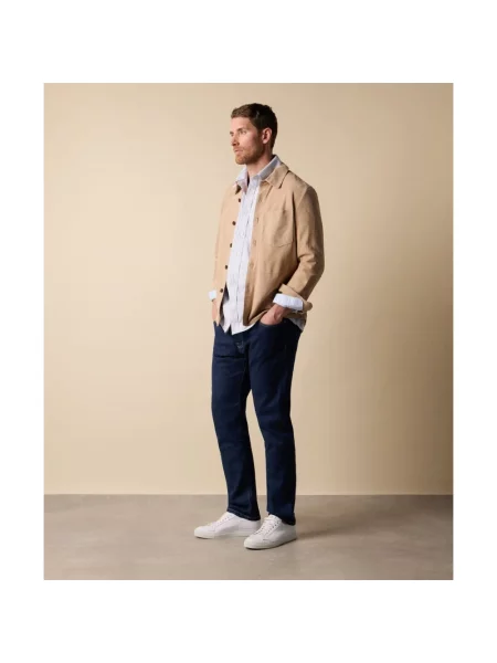 Kurtka koszulowa Brooks Brothers zamszowa beżowa